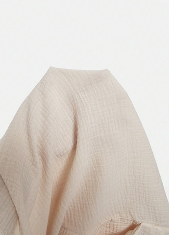 Комбинезон SHEIN комбинезон-брюки однотонный светло-бежевый кэжуал хлопок