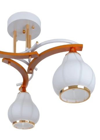 Люстра LK-681S/3 E27 WH+FG Brille (186800008)