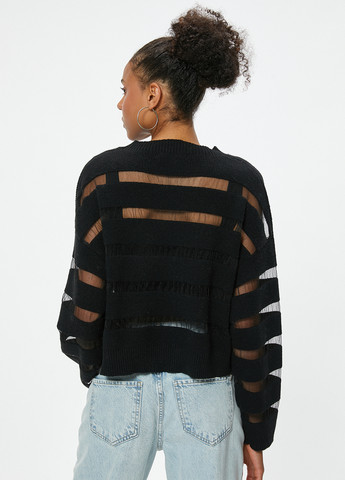 Черный демисезонный свитер KOTON