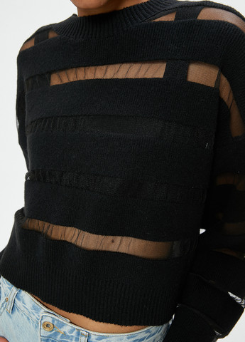 Черный демисезонный свитер KOTON