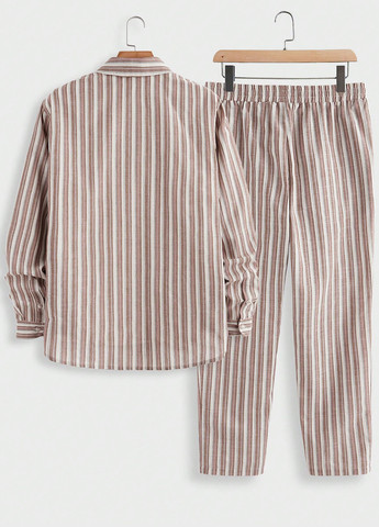 Комбінований демісезонний костюм (сорочка, штани) брючний SHEIN