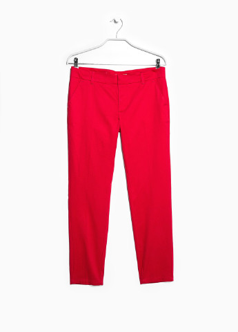 Красные кэжуал летние зауженные брюки Mango