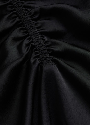 Чорна вечірня, ділова, кежуал сукня H&M однотонна