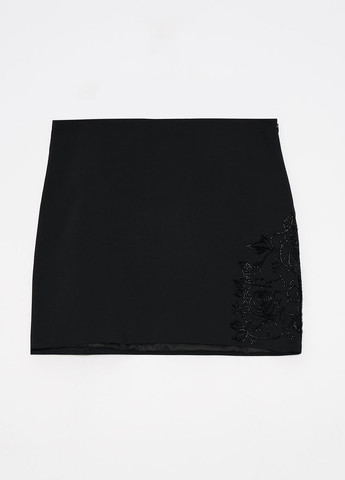 Черная кэжуал однотонная юбка Mohito карандаш