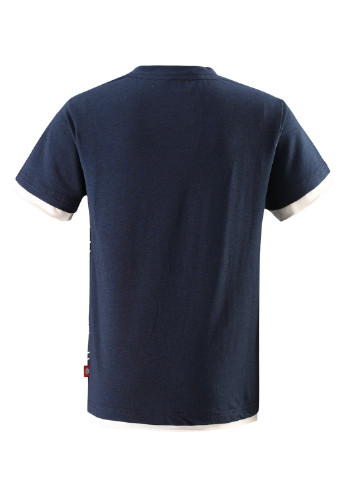 Темно-синяя летняя футболка с коротким рукавом Reima