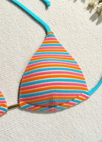 Комбинированный летний купальник (лиф, трусики) раздельный, бикини SHEIN