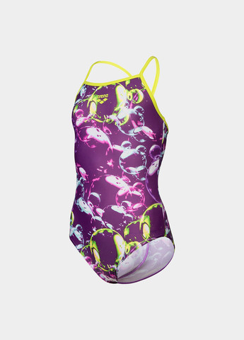 Фиолетовый летний купальник слитный Arena SOAP BUBBLES SWIMSUIT LIGHT DR