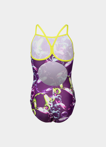 Фиолетовый летний купальник слитный Arena SOAP BUBBLES SWIMSUIT LIGHT DR
