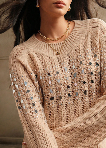 Бежевий демісезонний джемпер джемпер SHEIN