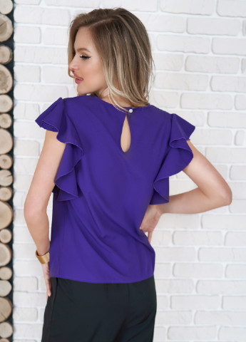 Фиолетовая демисезонная блуза ISSA PLUS