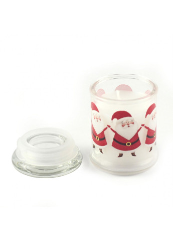 Свеча в стакане с крышкой "Санта Клаус" OOTB комбинированные