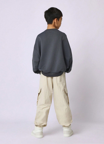 Комбинированный демисезонный комплект (свитшот, брюки) SHEIN