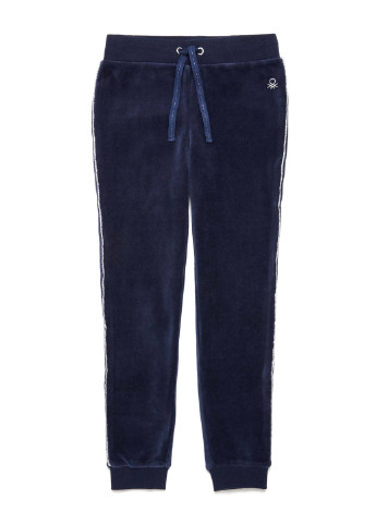Темно-синие кэжуал демисезонные джоггеры брюки United Colors of Benetton