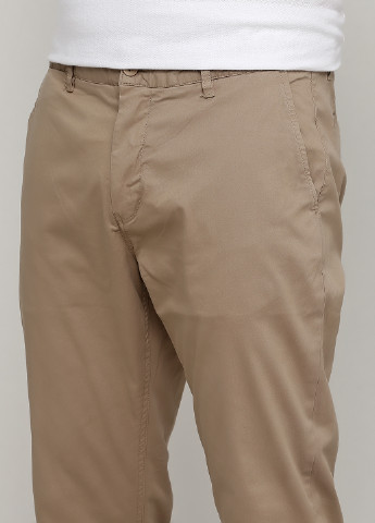 Бежевые кэжуал демисезонные зауженные брюки Minimum