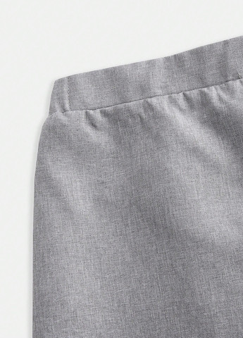 Сірий демісезонний костюм (піджак, шорти) з шортами SHEIN