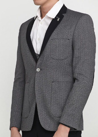 Грифельно-сірий демісезонний костюм (пиджак, жилет, брюки) брючний Federico Cavallini