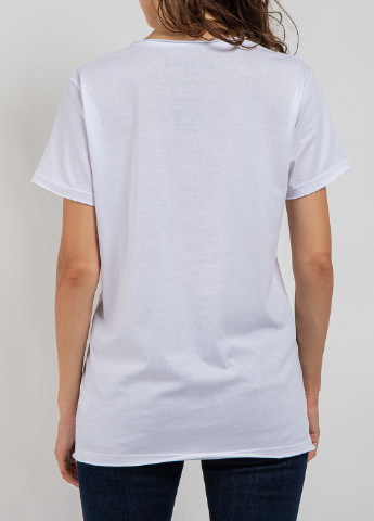 Белая футболка с принтом Ko Samui - (250382441)