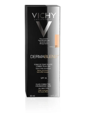 Корректирующий тональный флюид Dermablend, оттенок 20, 30 мл. Vichy (259574237)