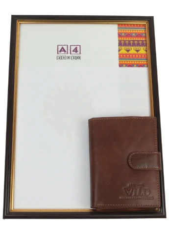 Мужское кожаное портмоне 12,5х10х2,5 см Always Wild (242188235)