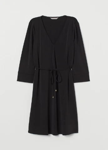 Черное кэжуал платье H&M