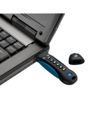 USB флеш накопичувач (CMFPLA3B-128GB) Corsair 128GB Padlock 3 Blue USB 3.0 (232292077)