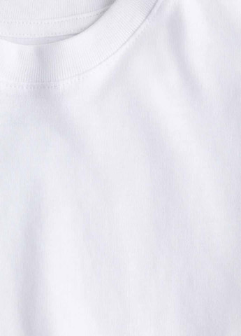 Белый демисезонный кэжуал лонгслив H&M однотонный