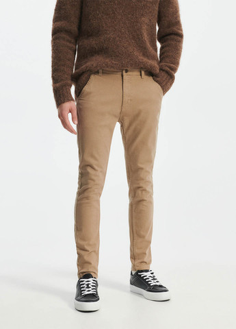 Песочные кэжуал демисезонные чиносы брюки Reserved