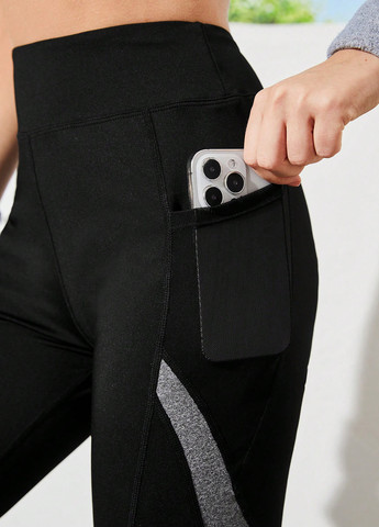 Комбинированные демисезонные леггинсы SHEIN