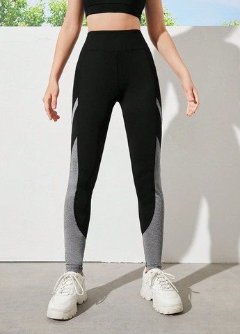Комбинированные демисезонные леггинсы SHEIN