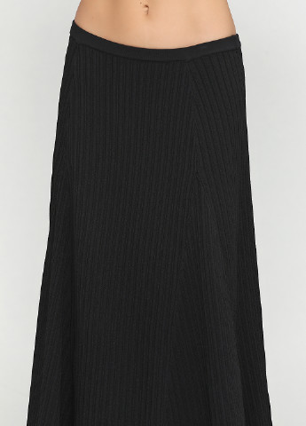 Черная кэжуал однотонная юбка Anne Klein клешированная