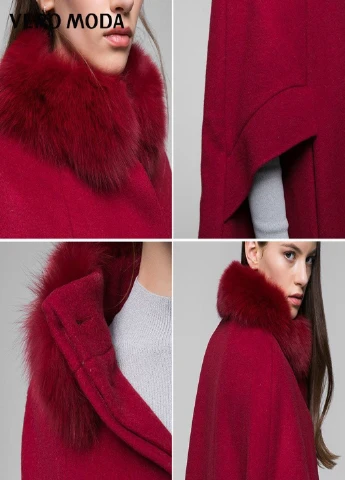 Бордове демісезонне Пальто Vero Moda