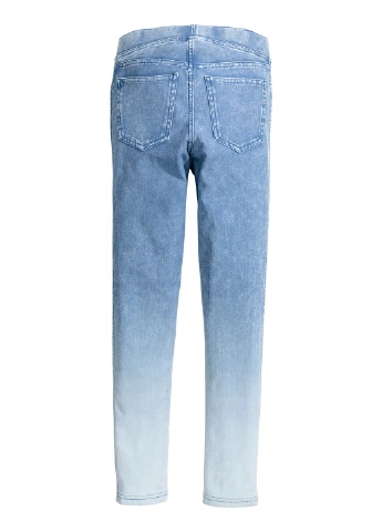 Голубые демисезонные джеггинсы H&M