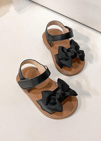 Черные кэжуал сандалии SHEIN на липучке