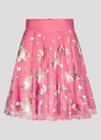 Розовая кэжуал цветочной расцветки юбка Orsay клешированная