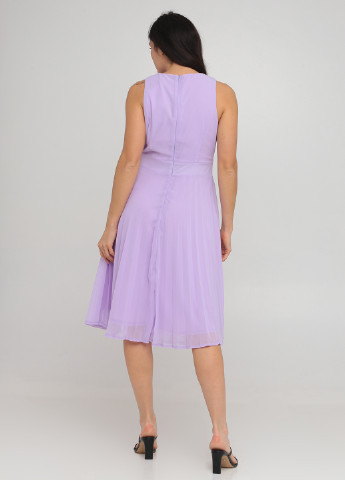 Фиолетовое кэжуал платье плиссированное Boohoo однотонное
