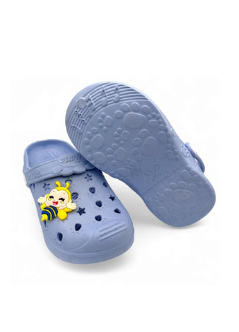 Голубые сабо No Brand с перфорацией, джибитсы