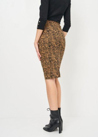 Спідниця,чорний-бежевий в візерунки,Pimkie No Brand (256668843)