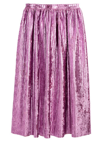 Розовая кэжуал юбка H&M миди