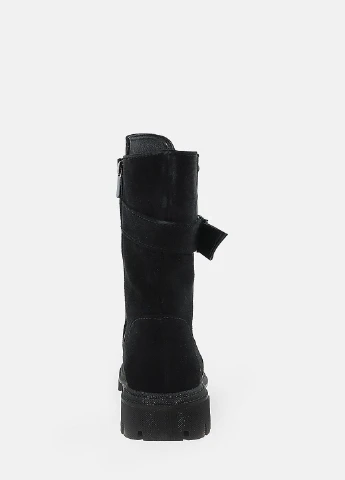 Осенние ботинки rk108-11 черный Kseniya из натуральной замши