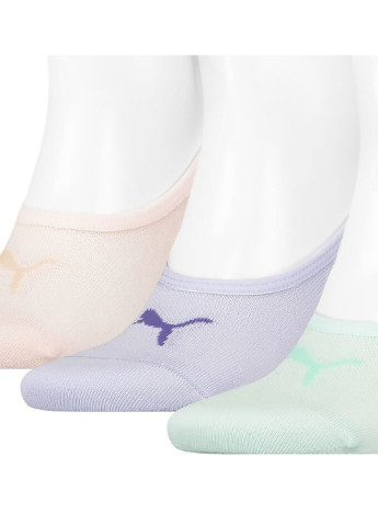Серые следы unisex footie 3-pack multicolor — 171002001-004 Puma логотипы (254343127)