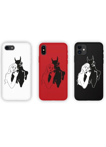 Чехол силиконовый Apple Iphone 7 Контурный минимализм (Contour minimalism) (17361-1358) MobiPrint (219774718)