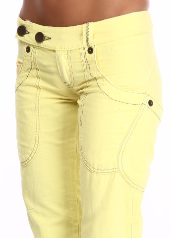 Желтые кэжуал демисезонные прямые брюки Killah
