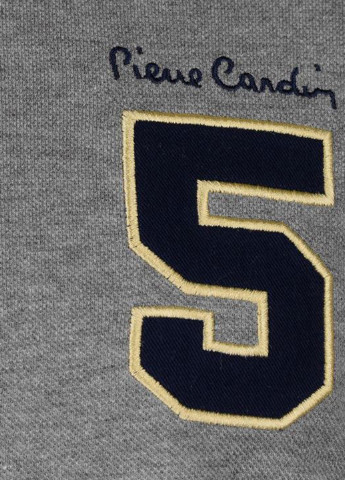 Серая футболка-поло для мужчин Pierre Cardin с логотипом