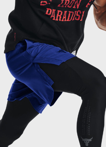 Шорты Under Armour логотипы синие спортивные полиэстер