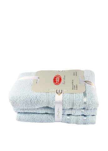Hobby полотенце (2 шт.), 50х90 см полоска бледно-голубой производство - Турция