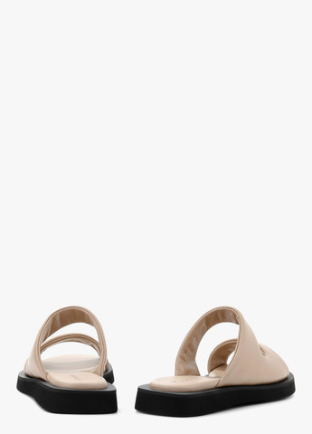 Бежевые шлепанцы Le'BERDES