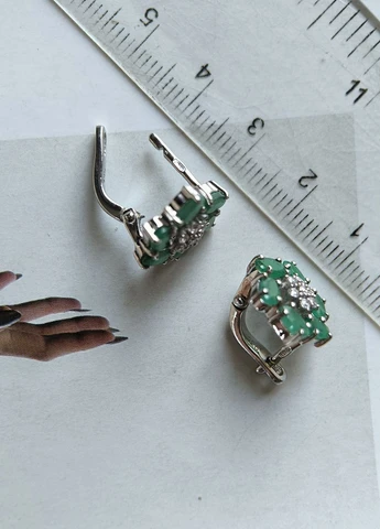 Серьги Silver Flame (354214718)
