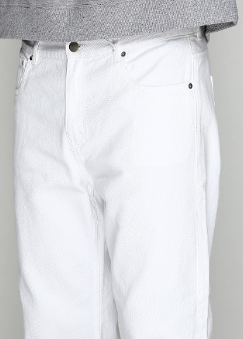 Белые демисезонные со средней талией джинсы Cos