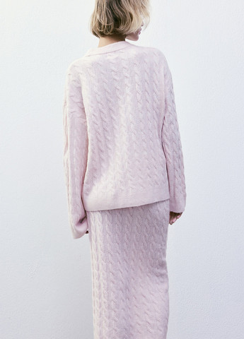 Светло-розовый зимний джемпер джемпер H&M