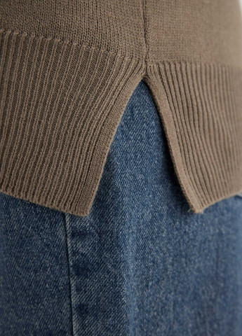 Сіро-зелений демісезонний светр джемпер DeFacto